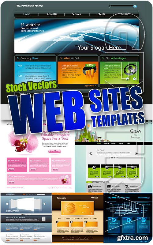 Web sites templates 2 - Stock Vectors