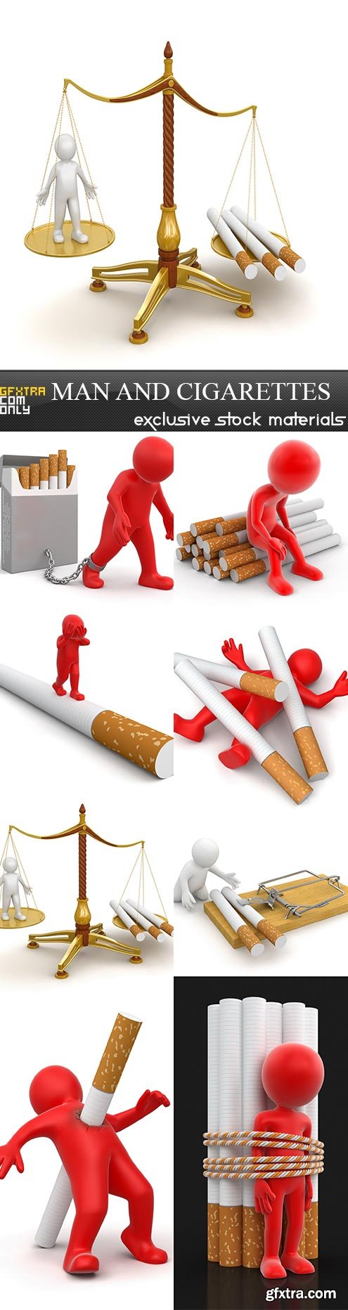 Man and Cigarettes, 8 x UHQ JPEG