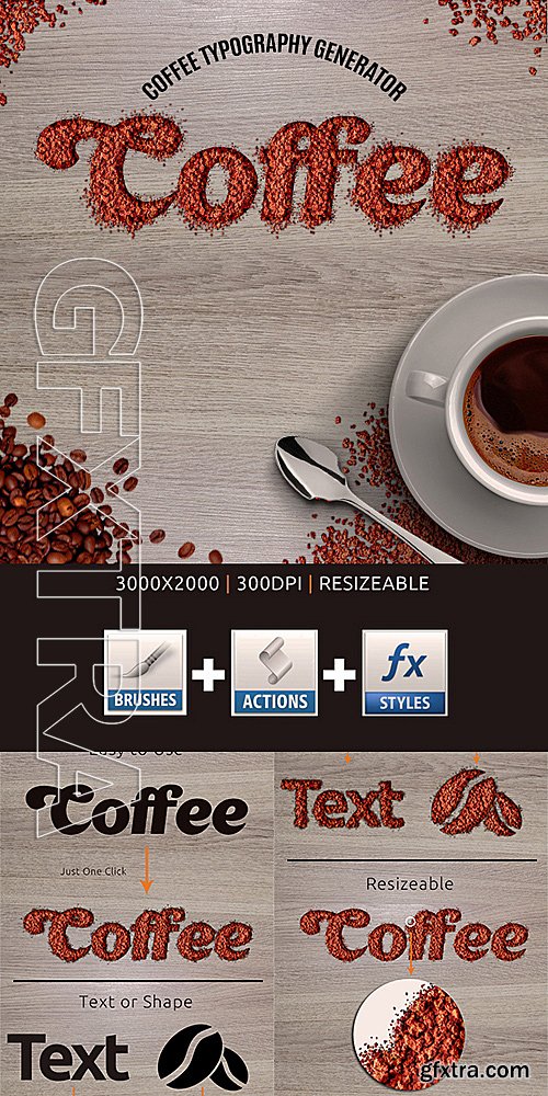 GraphicRiver - Coffeegraphy - Coffee Typography Generator 15129320