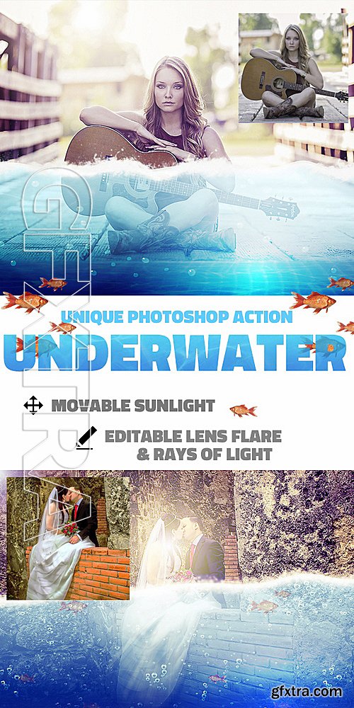 GraphicRiver - Underwater Photoshop Action 15142690