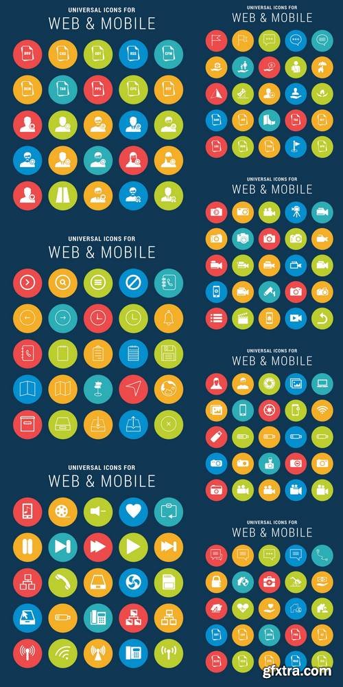 Universal Web Icons Set for Web and Mobile