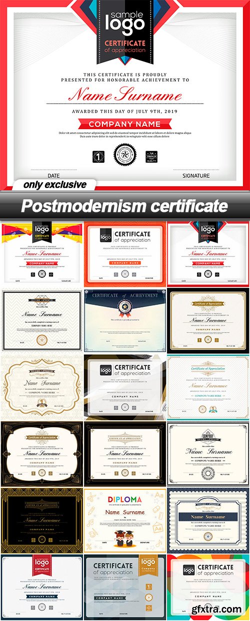 Postmodernism certificate - 18 EPS
