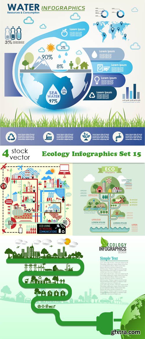 Vectors - Ecology Infographics Set 15