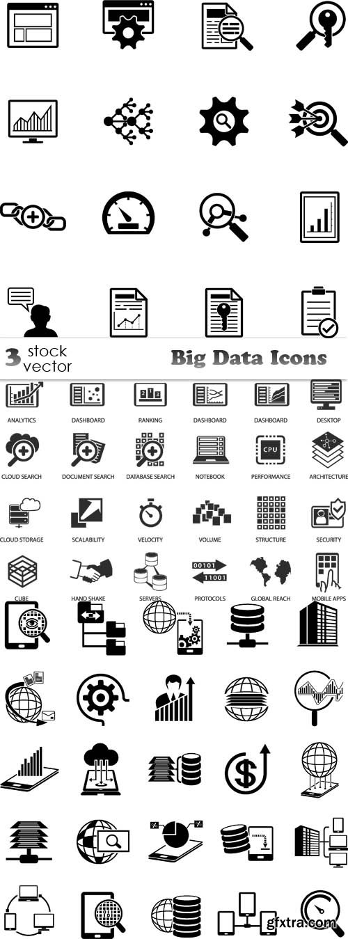Vectors - Big Data Icons