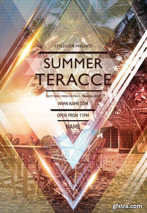 Summer Terrace Flyer PSD Template
