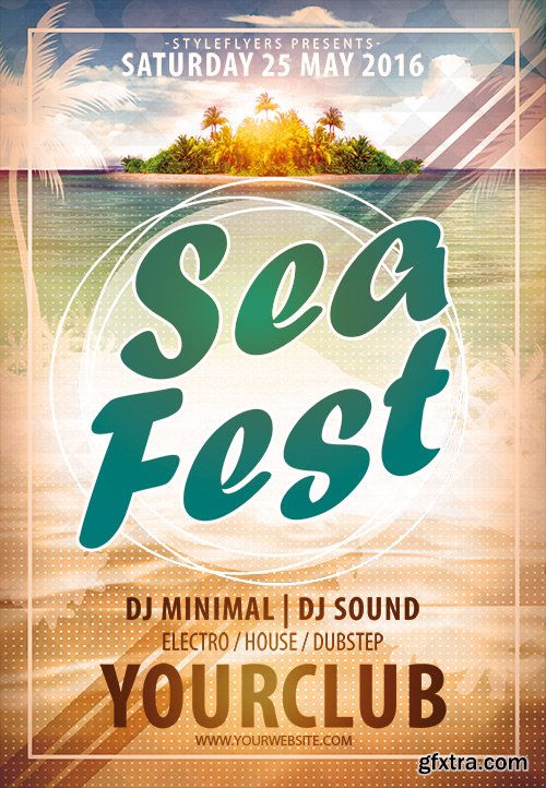 Sea Fest Flyer PSD Template