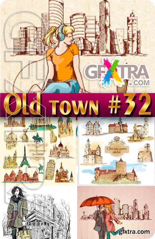 Old Town #32 - Stock Vector