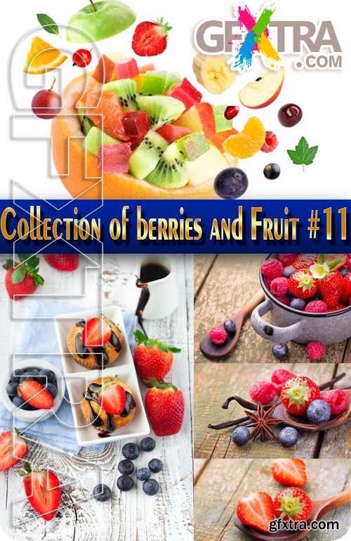 Food. Mega Collection of berries and Fruit #11 - Stock Photo