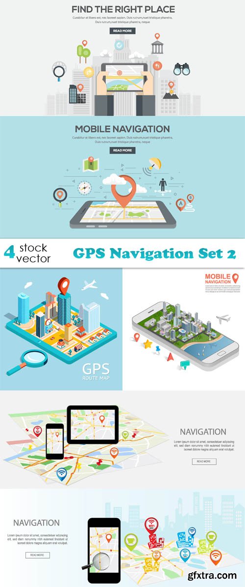 Vectors - GPS Navigation Set 2
