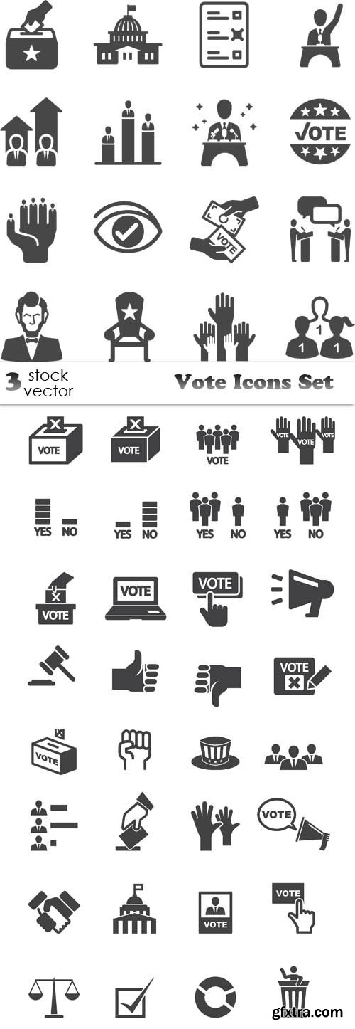 Vectors - Vote Icons Set