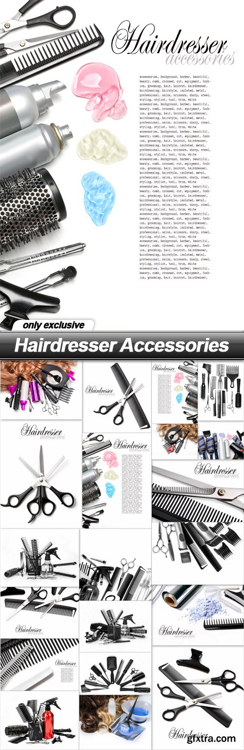 Hairdresser Accessories - 20 UHQ JPEG