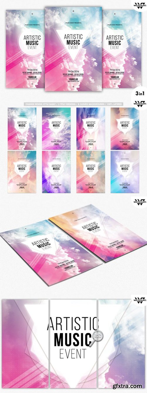 CM - ABSTRACT MUSIC Flyer Template 295199
