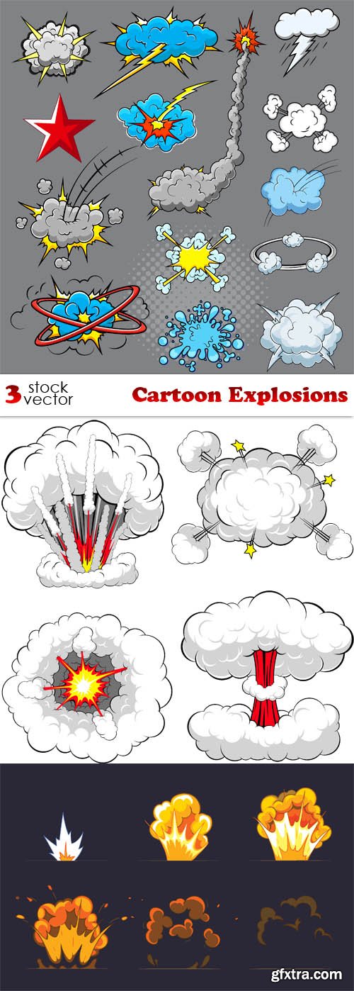 Vectors - Cartoon Explosions