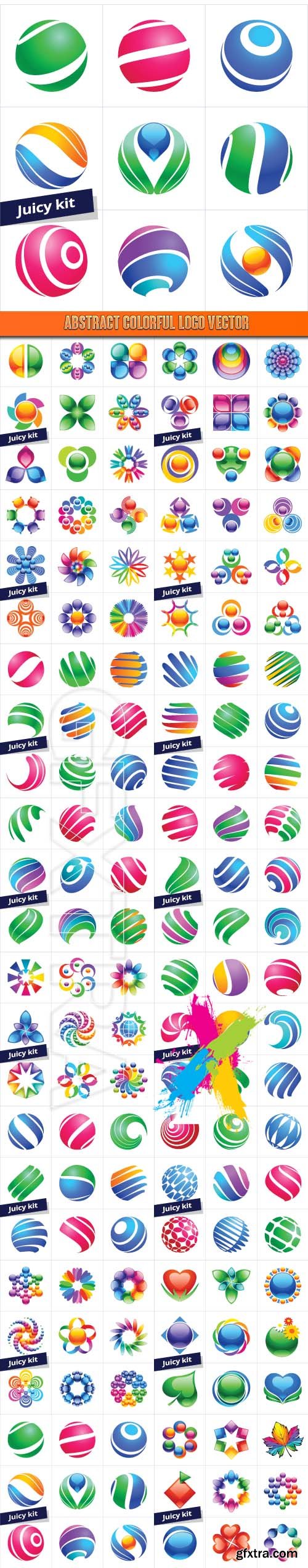 Abstract colorful logo vector