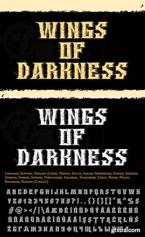 Wings Of Darkness Font