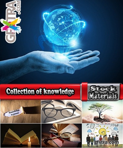 Collection of knowledge archive library book conceptual illustration 25 HQ Jpeg