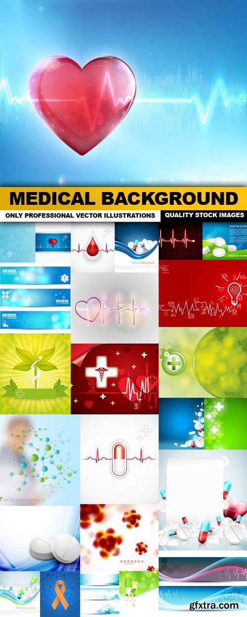 Medical Background - 25 Vector
