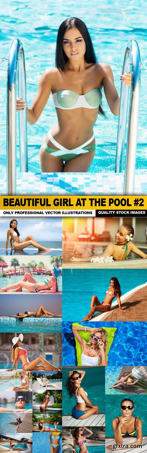 Beautiful Girl At The Pool #2 - 20 HQ Images
