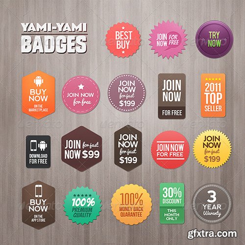 GraphicRiver - Yami Yami Badges 1780476