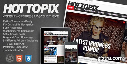ThemeForest - Hot Topix v3.0.1 - Modern Wordpress Magazine Theme - 4641602