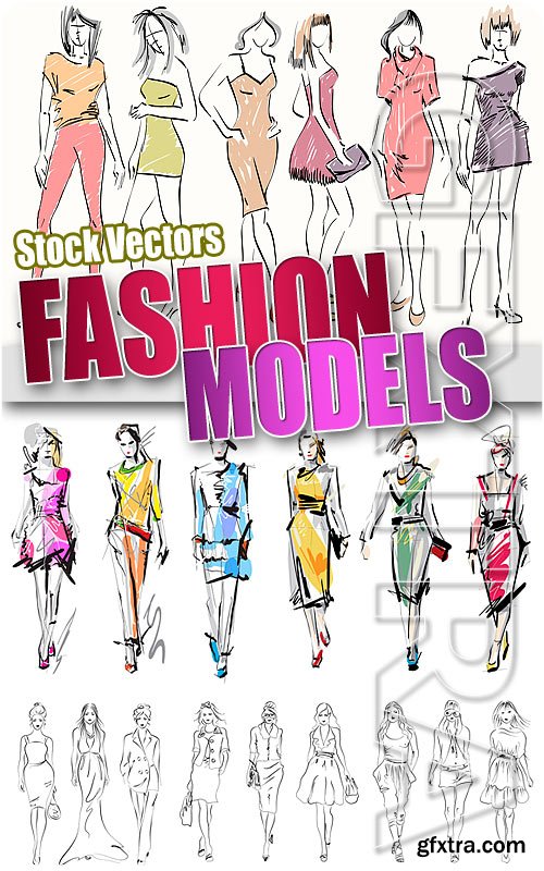 Fashion models - Stock Vectors
