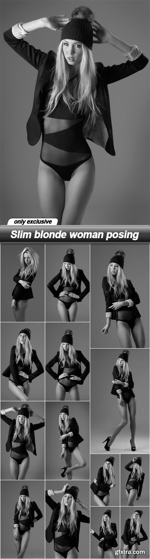 Slim blonde woman posing - 14 UHQ JPEG