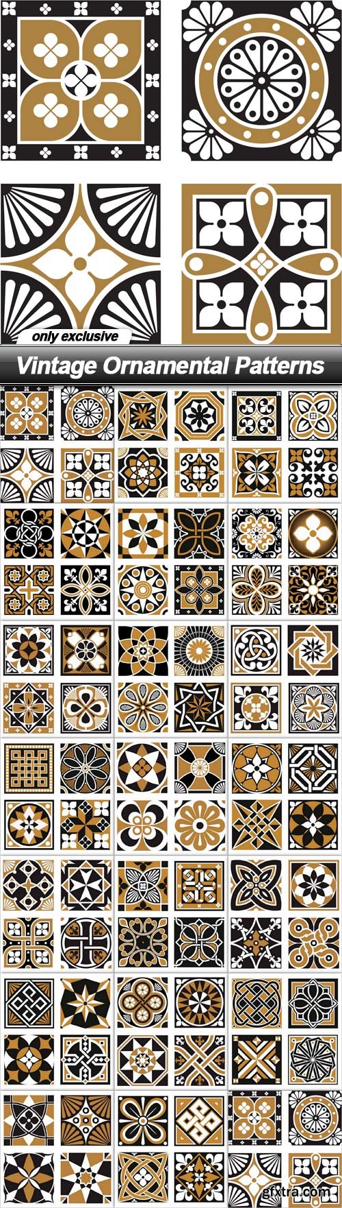 Vintage Ornamental Patterns - 20 EPS