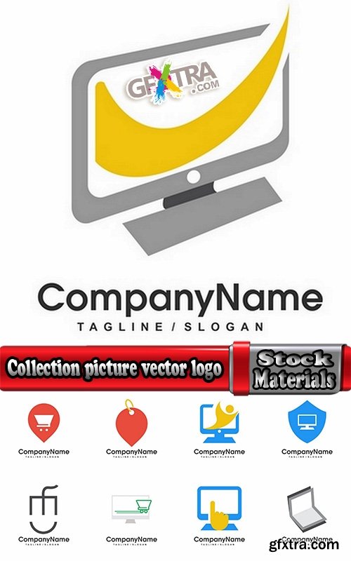 Collection picture vector logo illustration of the business campaign 27-25 EPS