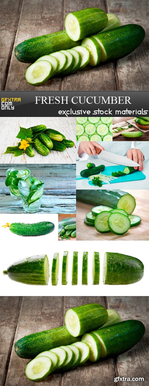 Fresh Cucumber - 10 x JPEGs