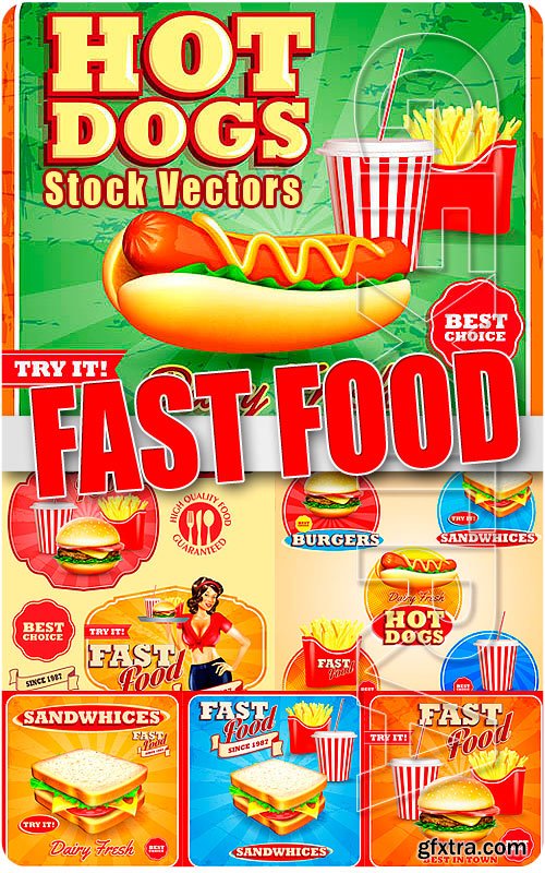Fast food 3 - Stock Vectors