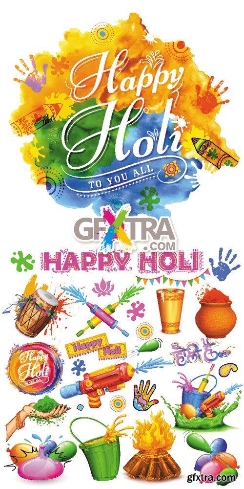 Holi Celebration Vector