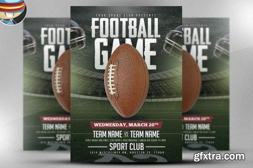 CreativeMarket American Football Game Flyer 583040