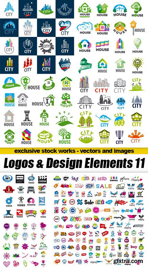 Logos & Design Elements 11 - 15xEPS