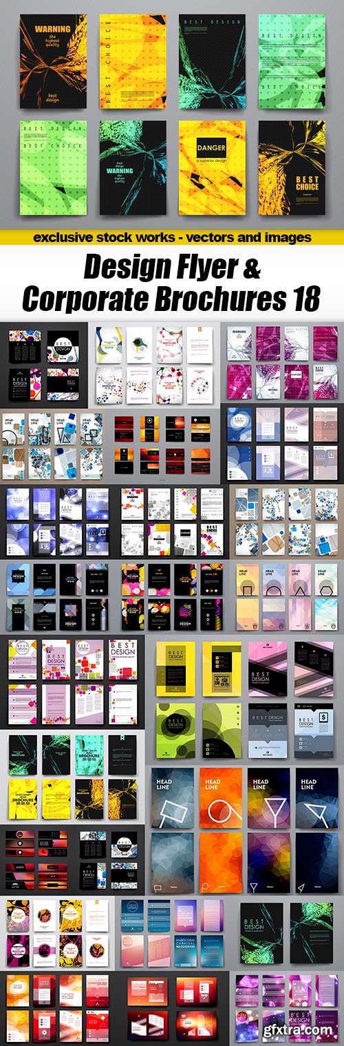 Design Flyer & Corporate Brochures 18 - 25xEPS