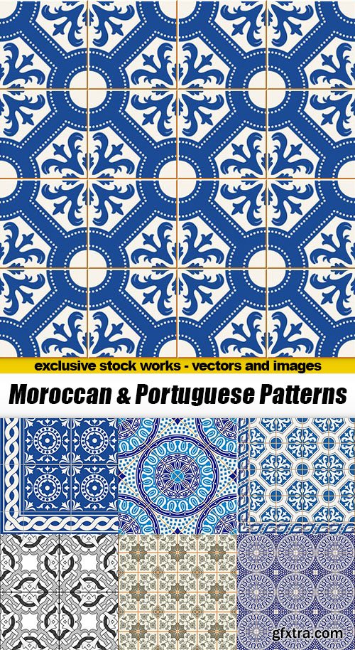 Moroccan & Portuguese Patterns - 25xEPS