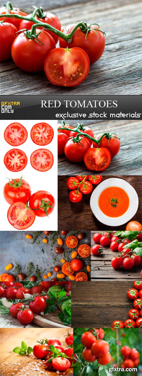 Red Tomatoes - 10 x JPEGs