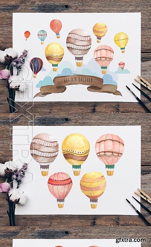 CM - Hot Air Balloon Wall Art Bundle 581176
