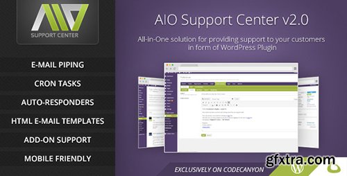 CodeCanyon - AIO Support Center v2.1.4 - WordPress Ticketing System - 8283822