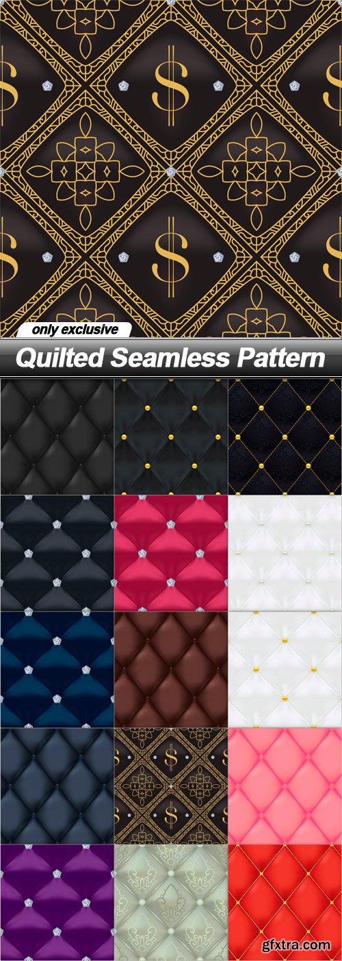 Quilted Seamless Pattern - 15 EPS