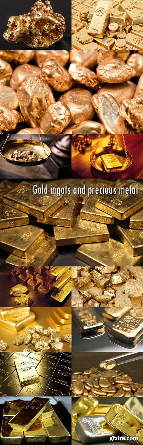 Gold ingots and precious metal