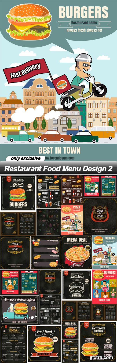 Restaurant Food Menu Design 2 - 25 EPS
