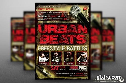 CreativeMarket Freestyle Rap Battle Flyer V3 585865