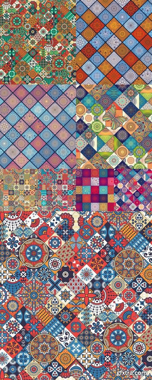 Islam, Arabic, Indian Seamless Pattern - Vintage Decorative Elements