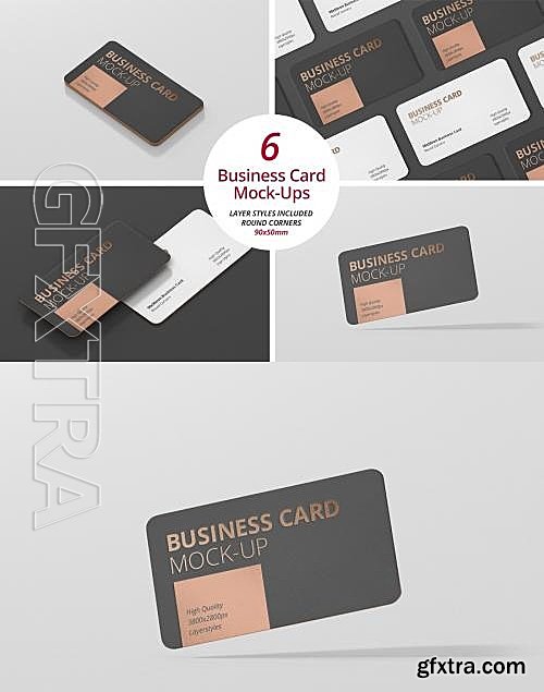 CM - Business Card Mockup Round Corner 583232