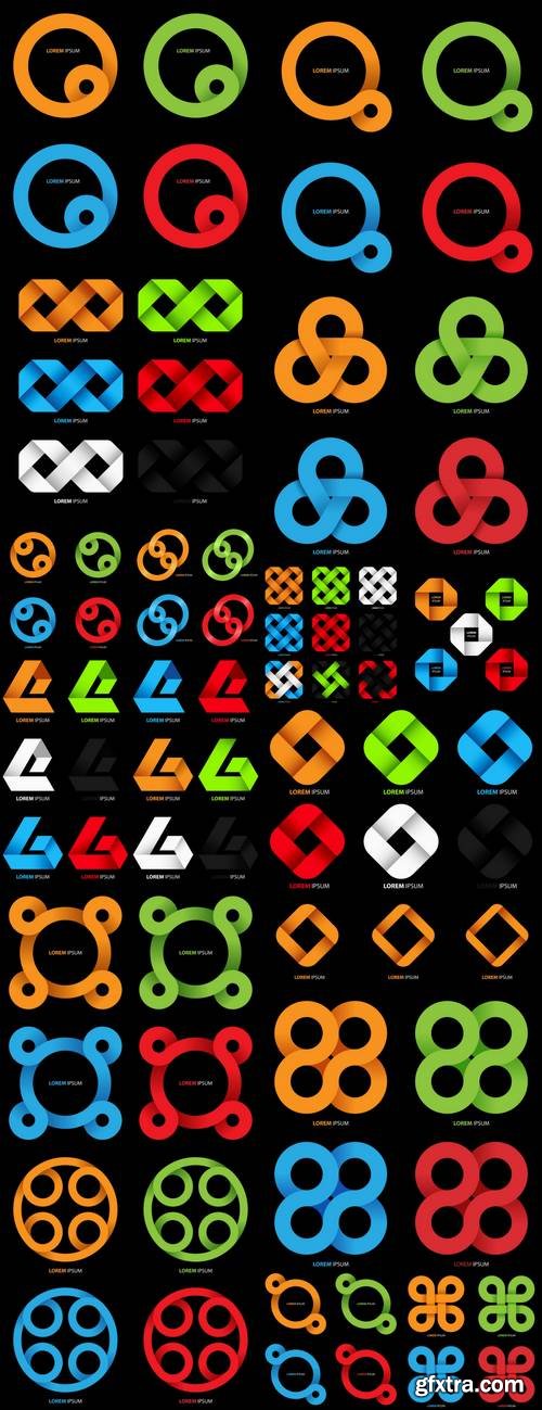 Vector Ribbon Symbols