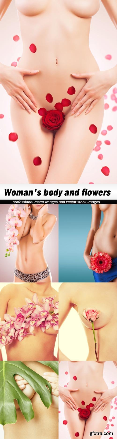 Woman\'s body and flowers