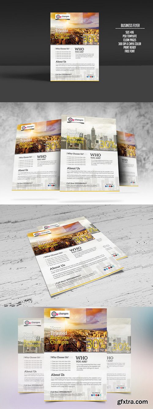 CM - Modern And Clean Business Flyer 213679