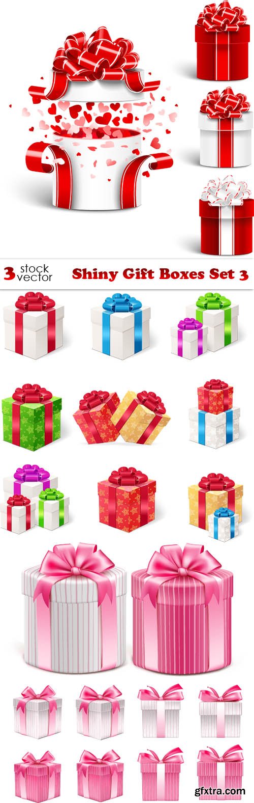 Vectors - Shiny Gift Boxes Set 3