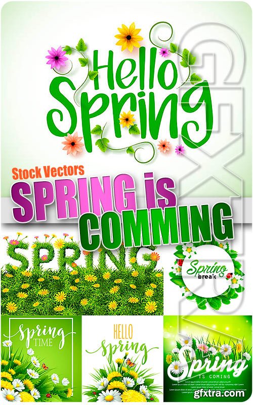 Spring is comming - Stock Vectors