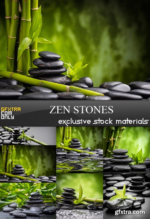 Zen Stones - 7 UHQ JPEG